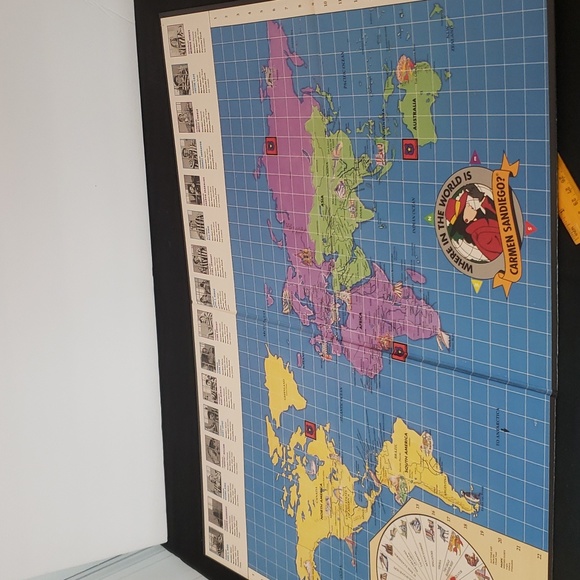 Where In The World Is Carmen Sandiego? Vintage Board Game 1992 TV Show - Picture 10 of 10